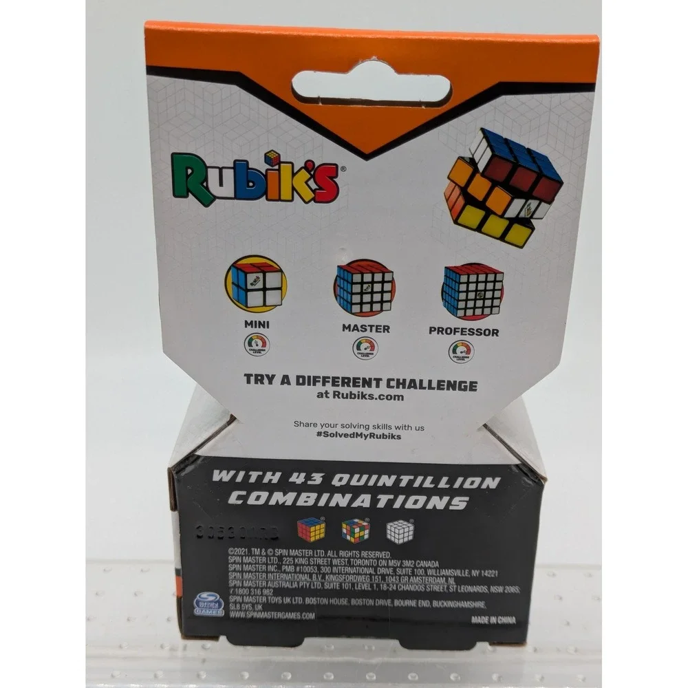 Rubik's Cube 3x3 Original Puzzle Game Spin Master New Sealed Ages 8+ Toy